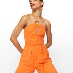 TOCCIN Orange jumpsuit $495 Retail Size 8 |  Please see description